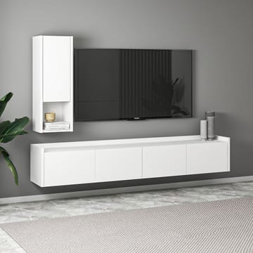 TV-taso Homitis Sema (160 x 35 x 29,6 cm) Valkoinen - Huonekalut - TV- & Mediakalusteet - Tv taso & Mediataso