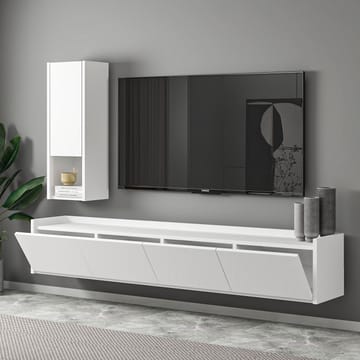 TV-taso Homitis Sema (160 x 35 x 29,6 cm) Valkoinen - Huonekalut - TV- & Mediakalusteet - Tv taso & Mediataso