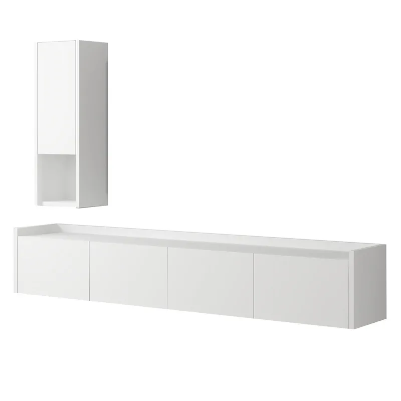 TV-taso Homitis Sema (160 x 35 x 29,6 cm) Valkoinen, undefined