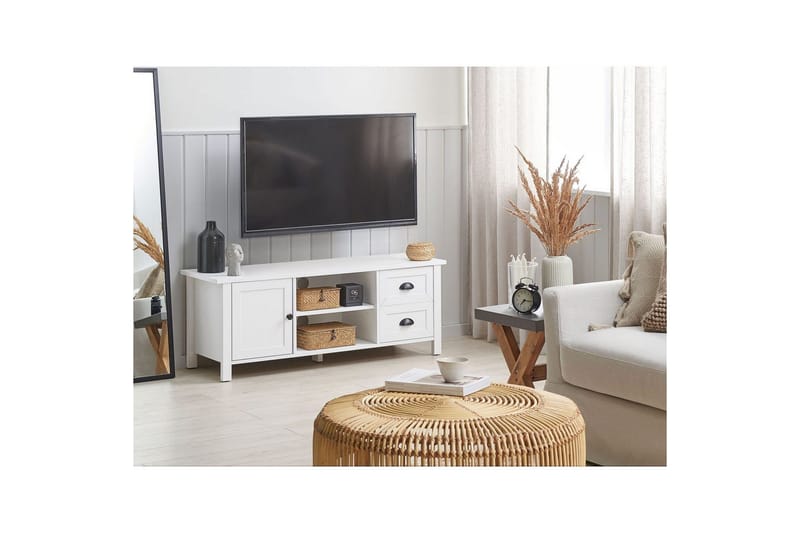 TV-taso Honolulu Valkoinen - Valkoinen - Huonekalut - TV- & Mediakalusteet - Tv taso & Mediataso