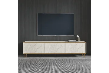 TV-taso Imaj travertiini / kulta - Kulta/Ruskeanharmaa - Huonekalut - TV- & Mediakalusteet - Tv taso & Mediataso