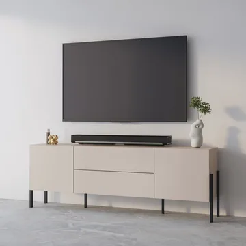 TV-taso Jukon 2 ovea ja 2 laatikkoa - Kashmir - Huonekalut - TV- & Mediakalusteet - Tv taso & Mediataso