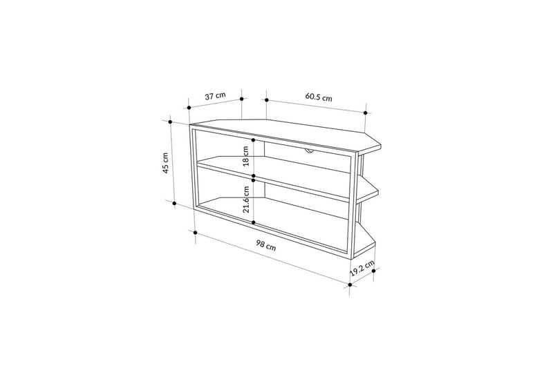TV-taso Kaiku Safidoniritammi - Safidoniritammi - Huonekalut - TV- & Mediakalusteet - Tv taso & Mediataso