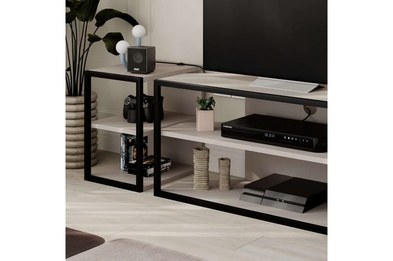 TV-taso Kaiku Vaalea Mokkanahka - Vaalea Mokkanahka - Huonekalut - TV- & Mediakalusteet - Tv taso & Mediataso