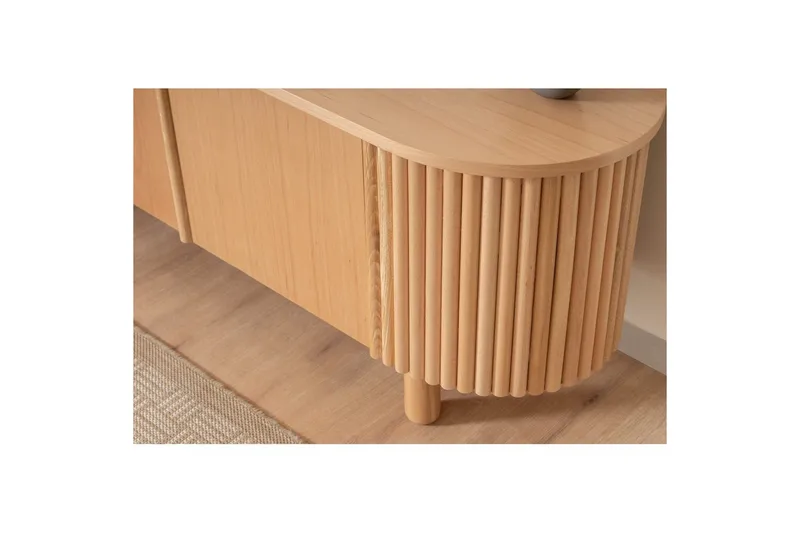 TV-taso Karela Puu - Vaaleanvärinen puu - Huonekalut - TV- & Mediakalusteet - Tv taso & Mediataso