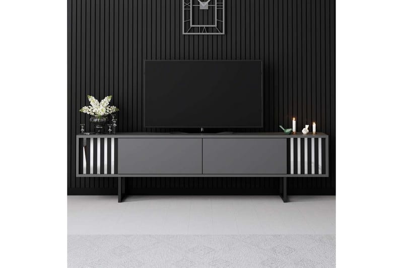 TV-taso Kromilinja Antrasiitti / Musta - Antrasiitti / Musta - Huonekalut - TV- & Mediakalusteet - Tv taso & Mediataso