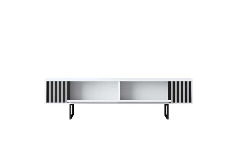 TV-taso Kromilinja Valkoinen / Musta - Valkoinen / Musta - Huonekalut - TV- & Mediakalusteet - Tv taso & Mediataso