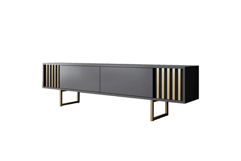 TV-taso Kultalinja Antrasiitti / Kulta - Antrasiitti / Kulta - Huonekalut - TV- & Mediakalusteet - Tv taso & Mediataso