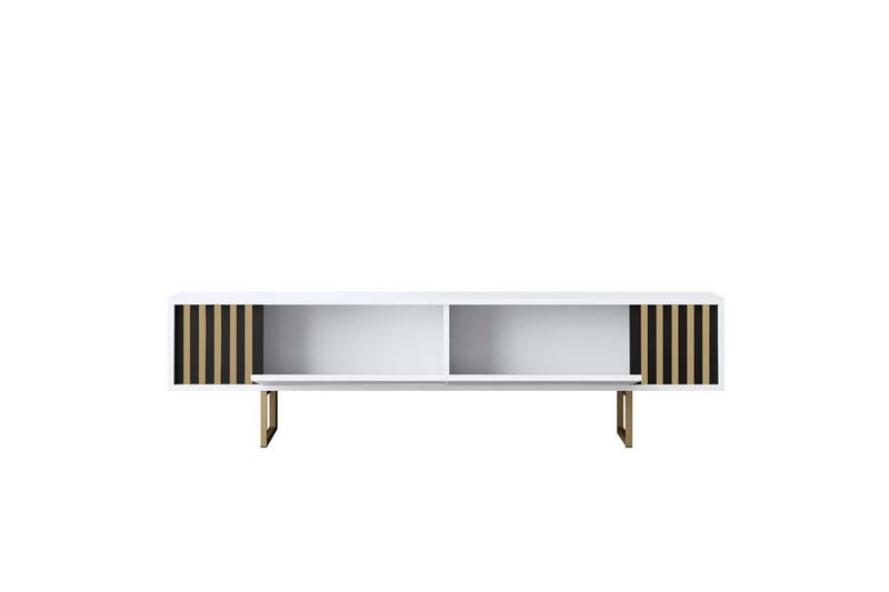 TV-taso Kultalinja Valkoinen / Kulta - Valkoinen / Kulta - Huonekalut - TV- & Mediakalusteet - Tv taso & Mediataso