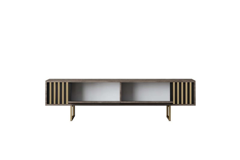 TV-taso Kultalinja Pähkinä / Kulta - Pähkinä / Kulta - Huonekalut - TV- & Mediakalusteet - Tv taso & Mediataso