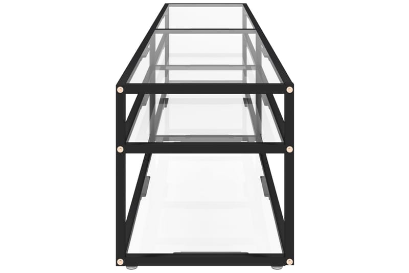 TV-taso läpikuultava 200x40x40,5 cm karkaistu lasi - Läpinäkyvä - Huonekalut - TV- & Mediakalusteet - Tv taso & Mediataso