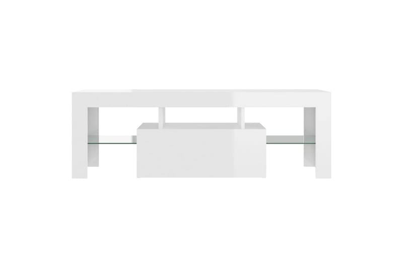 TV-taso LED-valoilla korkeakiilto valkoinen 120x35x40 cm - Huonekalut - TV- & Mediakalusteet - Tv taso & Mediataso