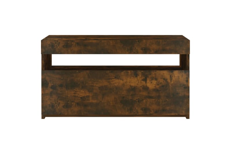 TV-taso LED-valoilla savutammi 75x35x40 cm - Ruskea - Huonekalut - TV- & Mediakalusteet - Tv taso & Mediataso