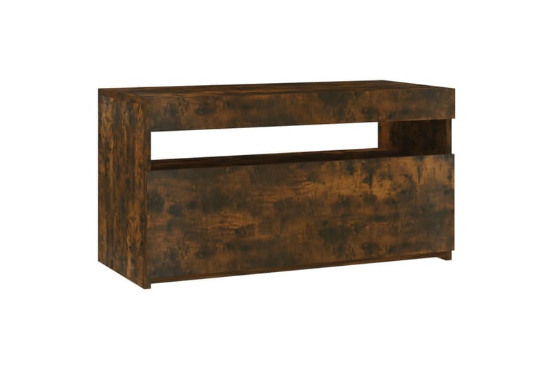 TV-taso LED-valoilla savutammi 75x35x40 cm - Ruskea - Huonekalut - TV- & Mediakalusteet - Tv taso & Mediataso