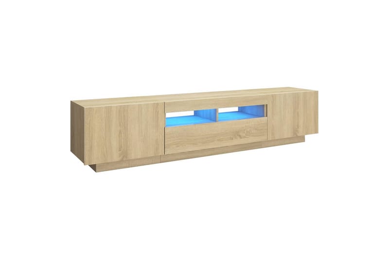 TV-taso LED-valoilla Sonoma-tammi 180x35x40 cm - Ruskea - Huonekalut - TV- & Mediakalusteet - Tv taso & Mediataso
