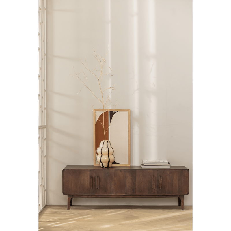 TV-taso Liya 150 cm, Tummanruskea