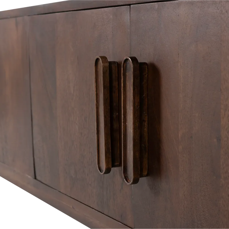 TV-taso Liya 150 cm - Tummanruskea - Huonekalut - TV- & Mediakalusteet - TV-kaappi