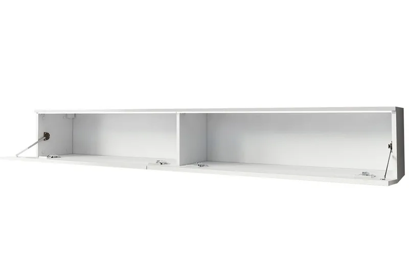 Tv-taso Lourmais 180 cm Valkoinen LED - Valkoinen - Huonekalut - TV- & Mediakalusteet - Tv taso & Mediataso