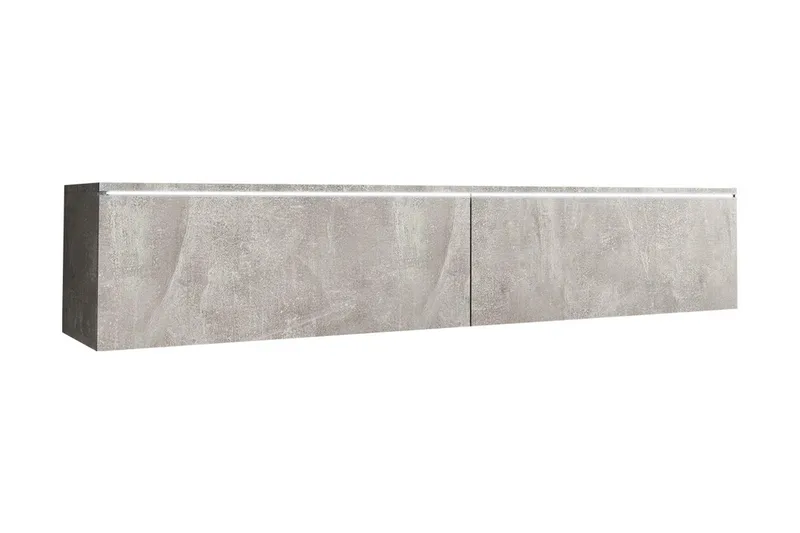 TV-taso Lourmais LED-valaistus, Harmaa/Valk/Valkoinen LED