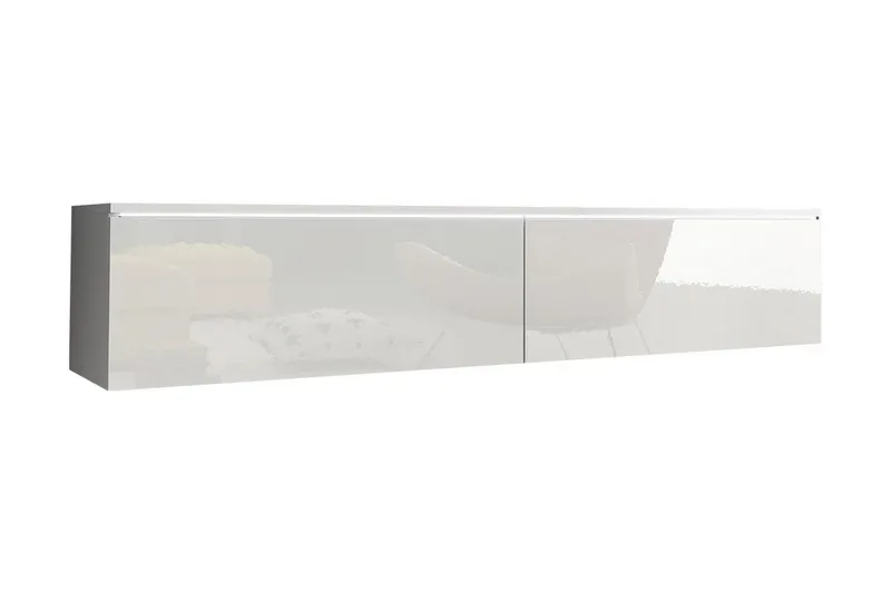TV-taso Lourmais LED-valaistus - Valkoinen/Valkoinen LED - Huonekalut - TV- & Mediakalusteet - Tv taso & Mediataso