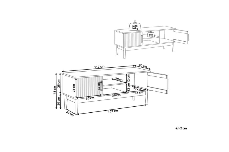 TV-taso Lynwood - Huonekalut - TV- & Mediakalusteet - Tv taso & Mediataso