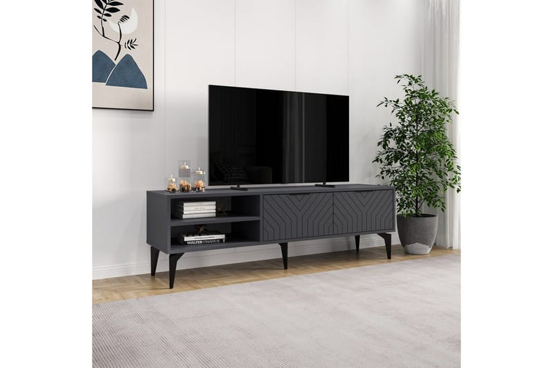 TV-taso Lyven Antrasiitti - Antrasiitti - Huonekalut - TV- & Mediakalusteet - Tv taso & Mediataso