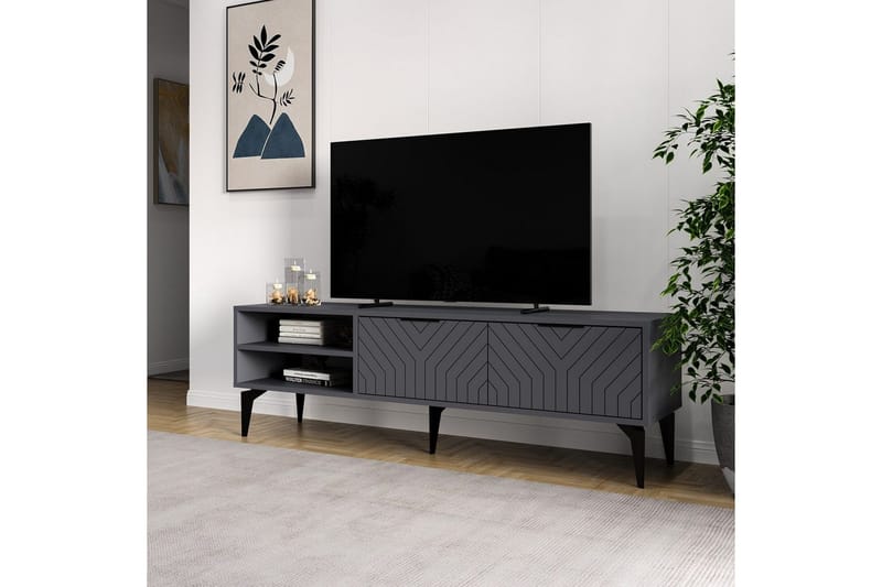 TV-taso Lyven Antrasiitti - Antrasiitti - Huonekalut - TV- & Mediakalusteet - Tv taso & Mediataso