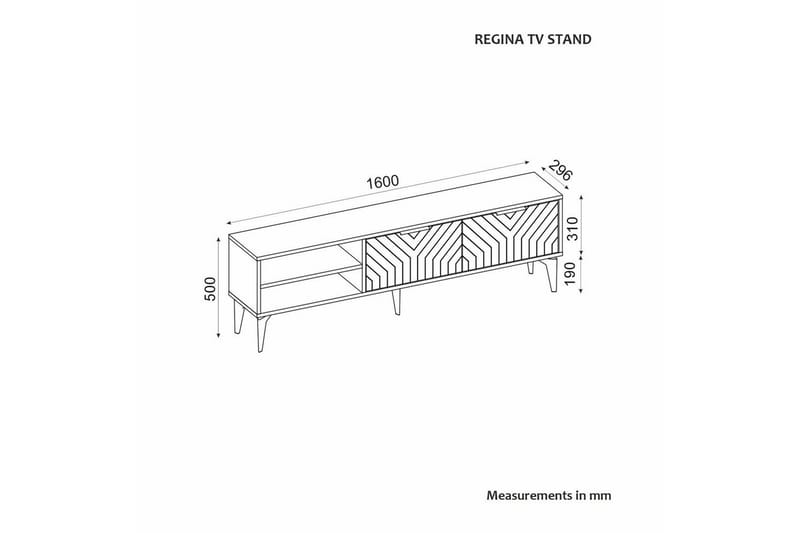 TV-taso Lyven Valkoinen - Valkoinen - Huonekalut - TV- & Mediakalusteet - Tv taso & Mediataso