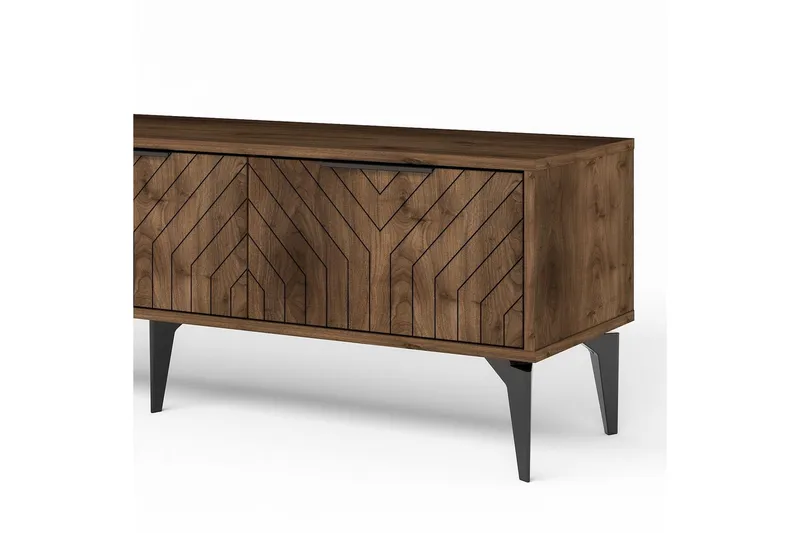 TV-taso Lyven Pähkinäpuu - Pähkinäpuu - Huonekalut - TV- & Mediakalusteet - Tv taso & Mediataso