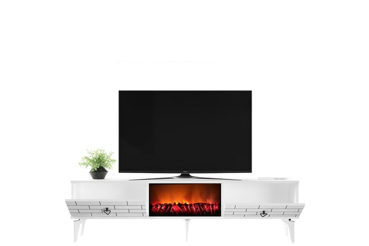 Tv-taso Mangla 150 cm - Valkoinen - Tv taso & Mediataso