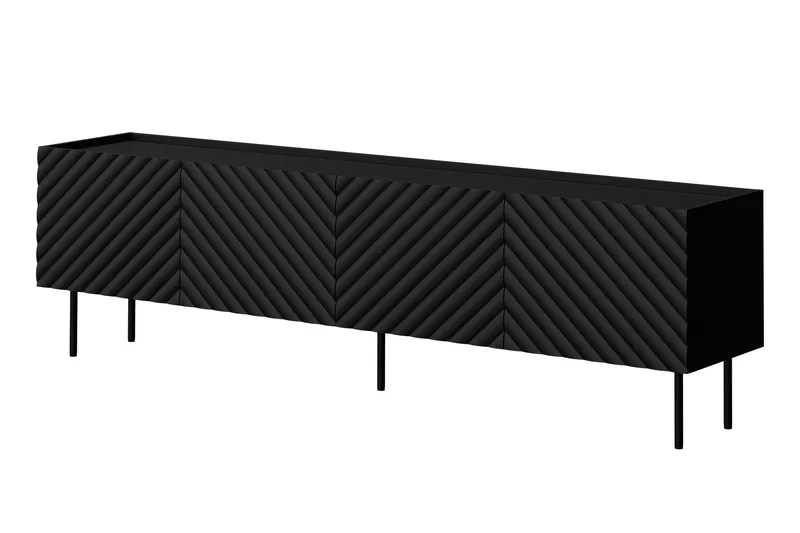 Tv-taso Munkedal 200 cm, Musta