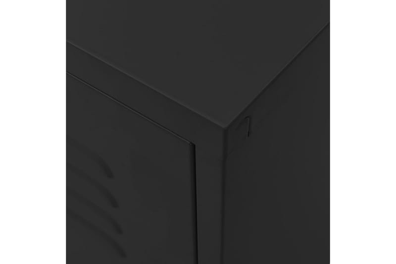 TV-taso musta 105x35x50 cm teräs - Huonekalut - TV- & Mediakalusteet - Tv taso & Mediataso