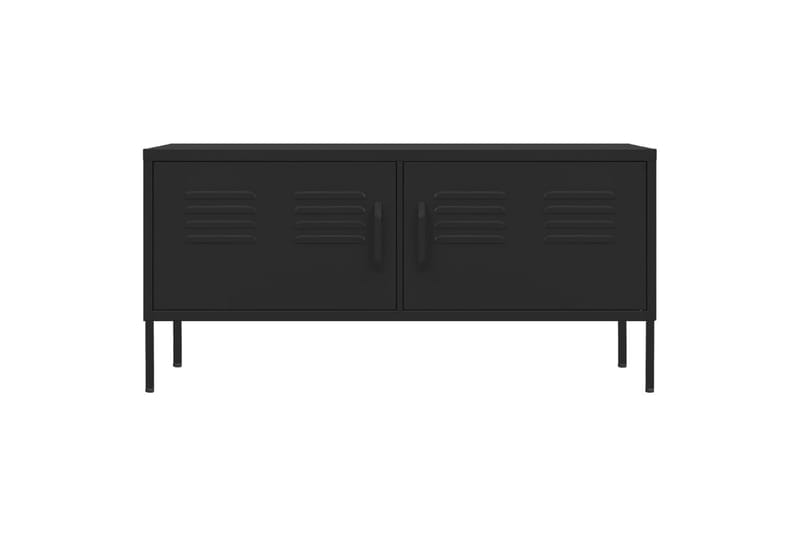 TV-taso musta 105x35x50 cm teräs - Huonekalut - TV- & Mediakalusteet - Tv taso & Mediataso