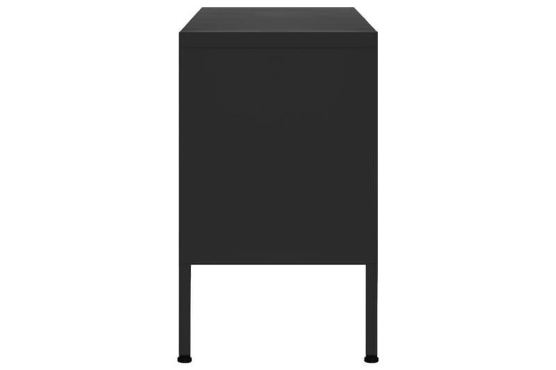 TV-taso musta 105x35x50 cm teräs - Huonekalut - TV- & Mediakalusteet - Tv taso & Mediataso