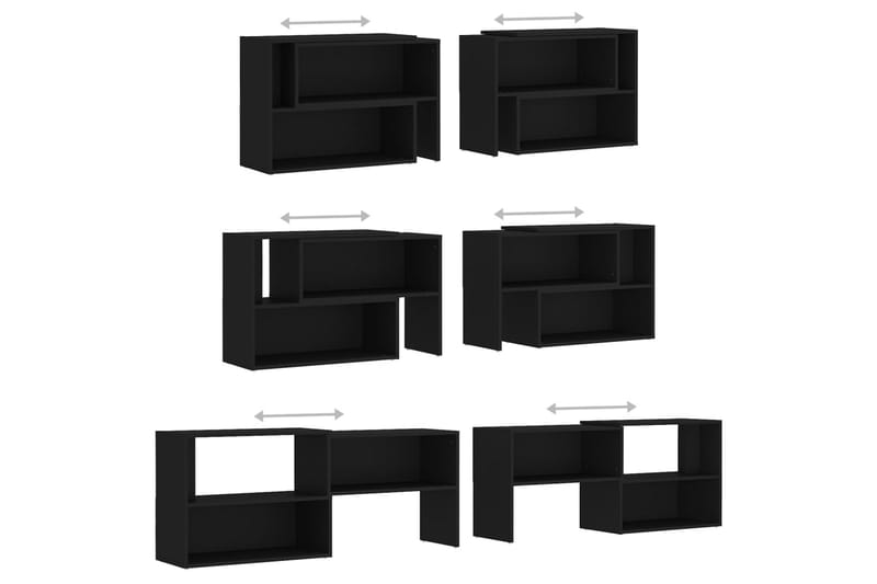 TV-taso musta 149x30x52 cm lastulevy - Musta - Huonekalut - TV- & Mediakalusteet - Tv taso & Mediataso
