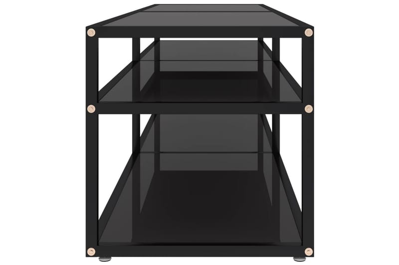 TV-taso musta 160x40x40,5 cm karkaistu lasi - Musta - Huonekalut - TV- & Mediakalusteet - Tv taso & Mediataso