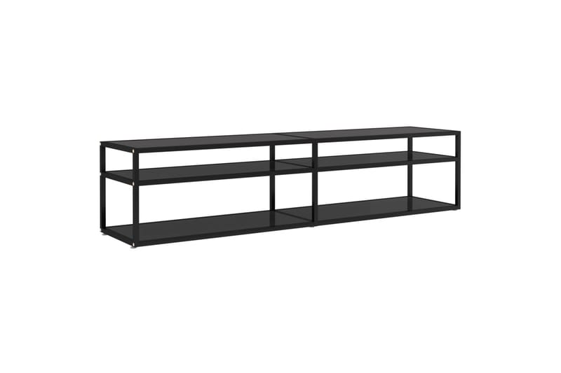 TV-taso musta 180x40x40,5 cm karkaistu lasi - Musta - Huonekalut - TV- & Mediakalusteet - Tv taso & Mediataso