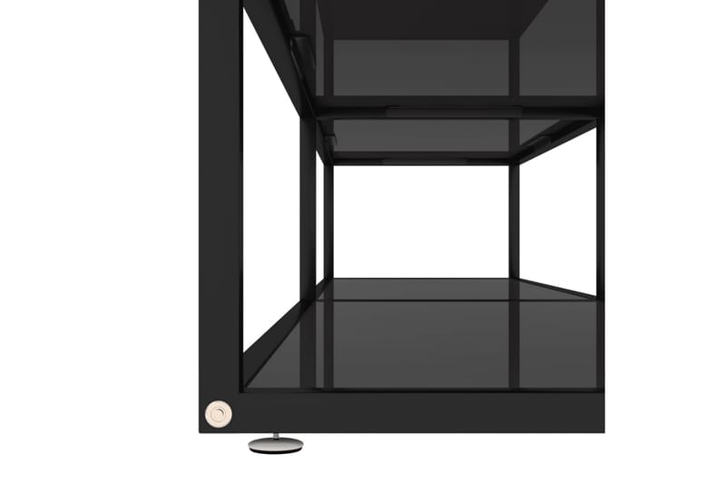 TV-taso musta 180x40x40,5 cm karkaistu lasi - Musta - Huonekalut - TV- & Mediakalusteet - Tv taso & Mediataso