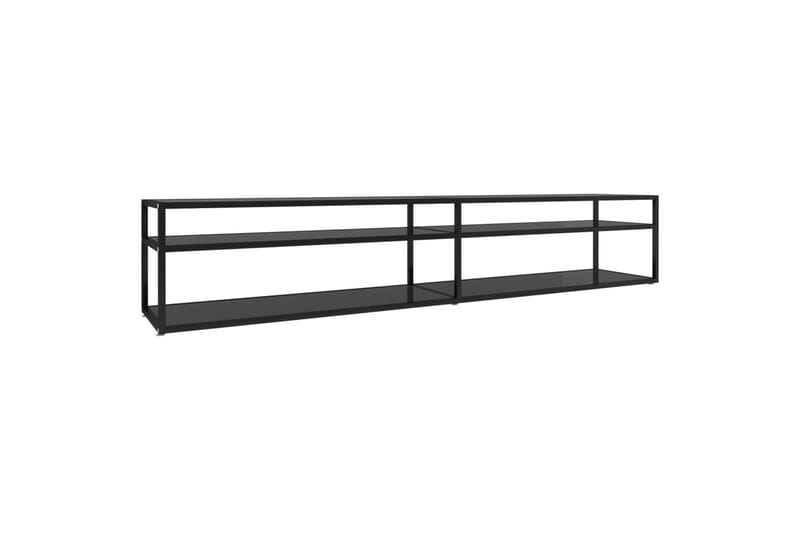 TV-taso musta 220x40x40,5 cm karkaistu lasi - Musta - Huonekalut - TV- & Mediakalusteet - Tv taso & Mediataso