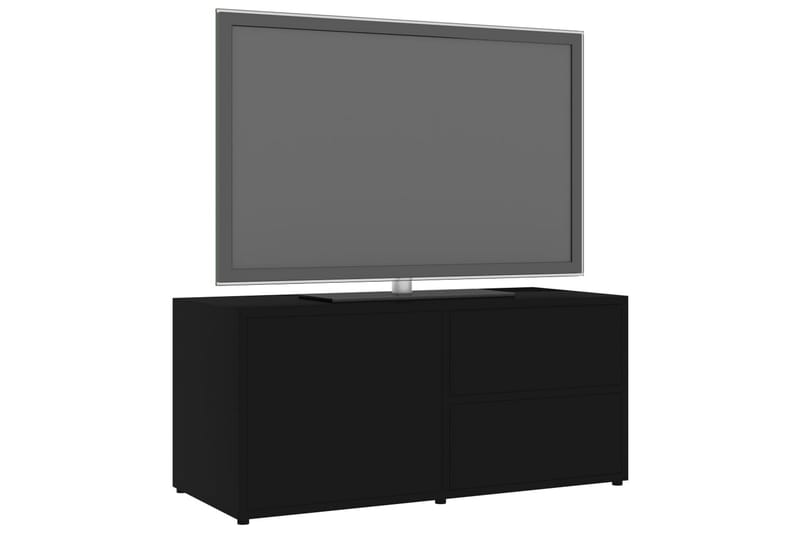 TV-taso musta 80x34x36 cm lastulevy - Huonekalut - TV- & Mediakalusteet - Tv taso & Mediataso