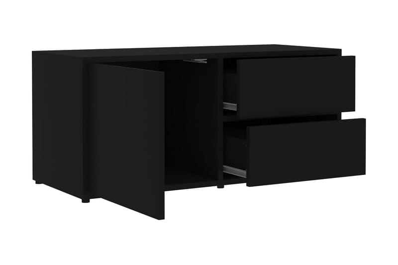 TV-taso musta 80x34x36 cm lastulevy - Huonekalut - TV- & Mediakalusteet - Tv taso & Mediataso