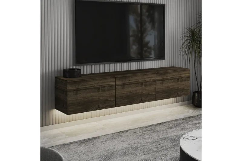 TV-taso Neon Pähkinäpuu - Pähkinäpuu - Huonekalut - TV- & Mediakalusteet - Tv taso & Mediataso