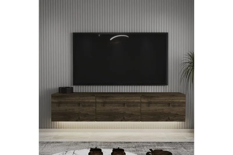 TV-taso Neon Pähkinäpuu - Pähkinäpuu - Huonekalut - TV- & Mediakalusteet - Tv taso & Mediataso