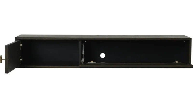 TV-taso NFG LYON seinälle Brunlackad ek 133 cm - Ruskealakattu tammi - Huonekalut - TV- & Mediakalusteet - Tv taso & Mediataso