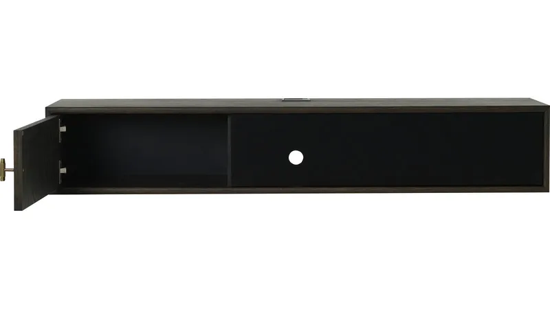 TV-taso NFG LYON seinälle Brunlackad ek 133 cm - Ruskealakattu tammi - Huonekalut - TV- & Mediakalusteet - Tv taso & Mediataso