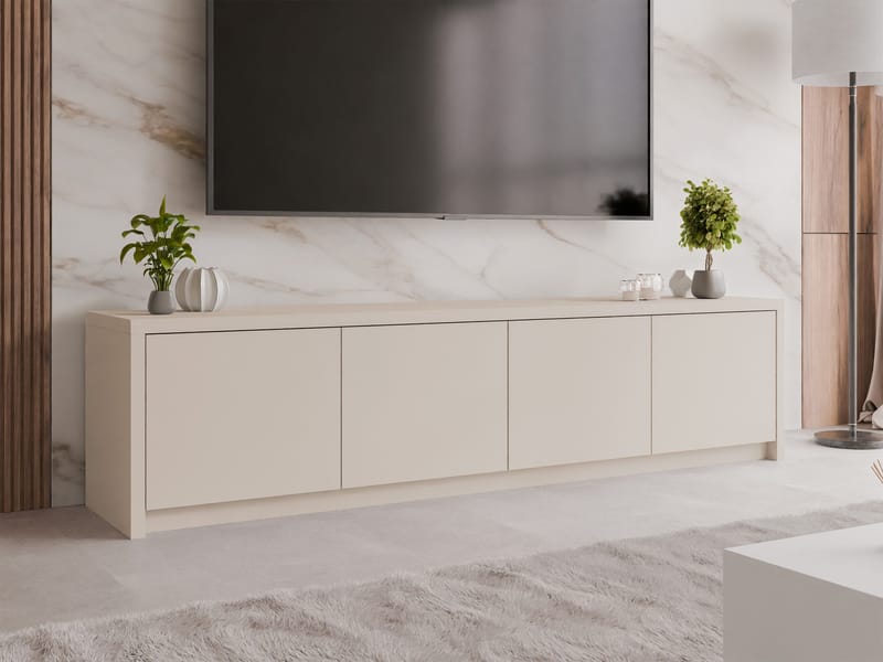 TV-taso NO_BRAND TV-taso SOLID 4D beige - Huonekalut - TV- & Mediakalusteet - Tv taso & Mediataso