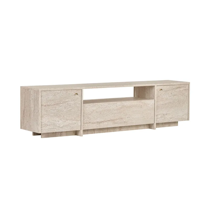 TV-taso Nordure Alvar (180 x 46 x 35 cm) Travertiini - Travertiini - Huonekalut - TV- & Mediakalusteet - Tv taso & Mediataso