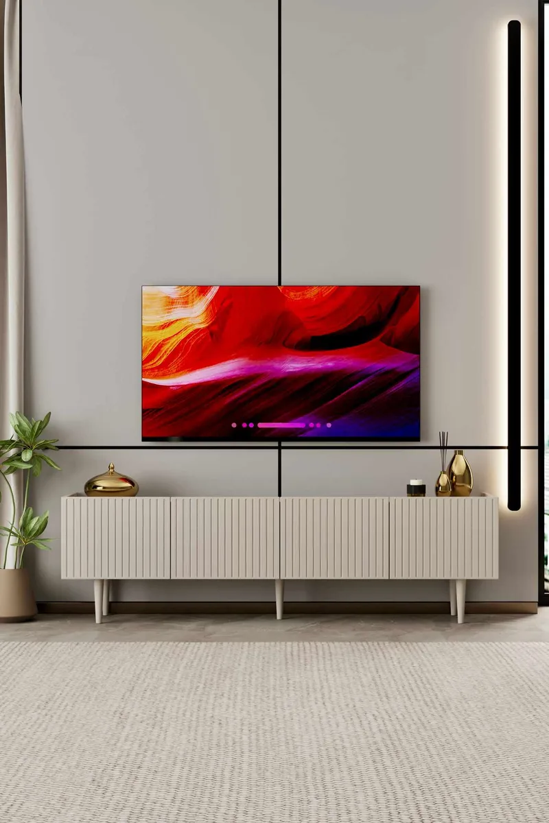 TV-taso Nordure Capella (180 x 50 x 29 cm) Hiekkakivi - Hiekkakivi - Huonekalut - TV- & Mediakalusteet - Tv taso & Mediataso