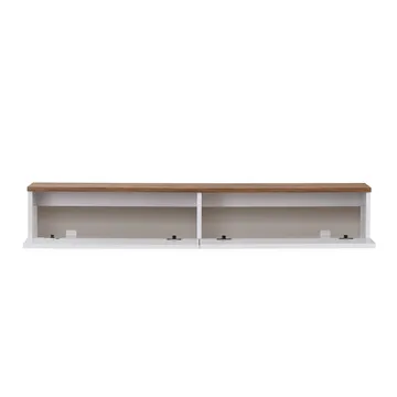 TV-taso Nordure Ligne (140 x 25 x 25 cm) Atlantin mänty valkoinen - Atlantin mänty ja valkoinen - Huonekalut - TV- & Mediakalusteet - Tv taso & Mediataso