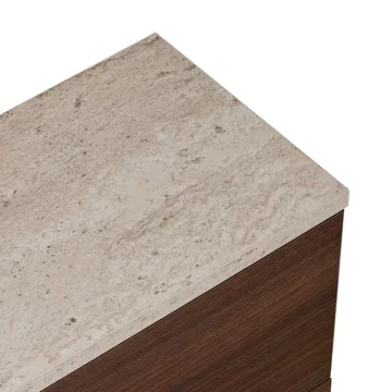 TV-taso Nordure Ligne (140 x 25 x 25 cm) Travertiini pähkinäpuu - Travertiini ja pähkinä - Huonekalut - TV- & Mediakalusteet - TV-hyllyt